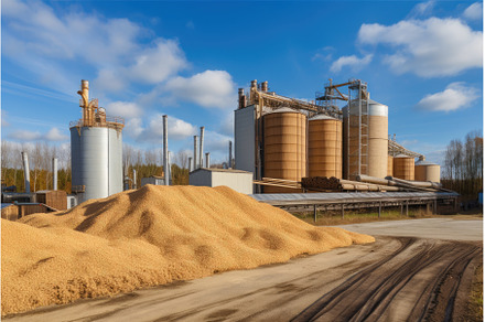 biomass refinery, where renewable, an Industrial Photo by Sergey Kotenev