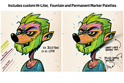 The Procreate Office Pen Brush Pack, a Brush Add-On by Ink Gang Boss (Thumbnail 4 of 9)