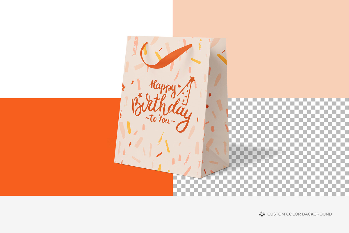 Cub Size Gift Bag Mock-up, a Print Template by Branda Keeps (Photo 14 of 17)