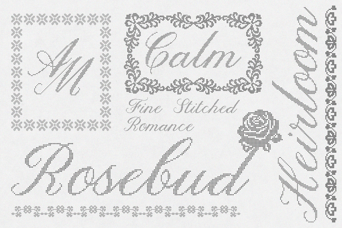 Fine Love Handcrafted Pixel Font, a Script Font by AnMark (Photo 7 of 11)