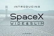 SpaceX - Wide & Slim Sans Serif, a Sans Serif Font by zohanimasi (Thumbnail 1 of 4)