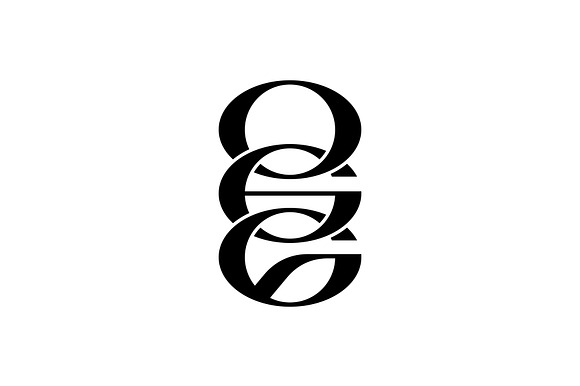 Monogram Initial Letter OGG Logo preview 2