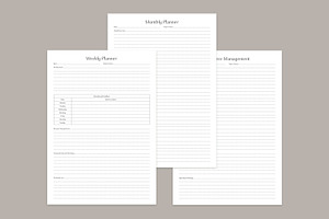 Generic Planning Pages Set V-12