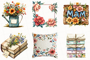 Rustic Mothers Day Clipart, an Illustration by OK Design (Thumbnail 4 of 5)