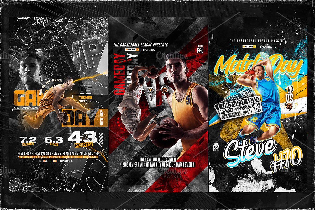 15 Basketball Social Media Stories, a Social Media Template by OnurDemircan (Photo 2 of 6)