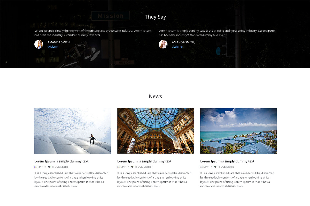 Architecture One Page Theme, a Landing Page Template by IceTemplates (Photo 3 of 3)