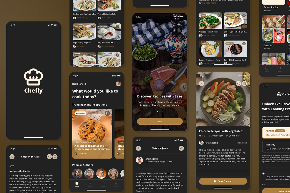 Chefly - Food Recipe App UI Kit, an App Template by Nait Creative (Photo 4 of 7)