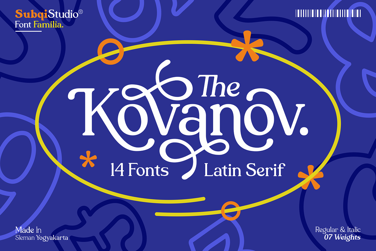 Kovanov - Latin Serif Family, a Serif Font by Subqi Std (Photo 1 of 10)