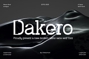 Dakero ||  Modern Mono Sans Serif, a Sans Serif Font by Idea Studio (Thumbnail 1 of 10)