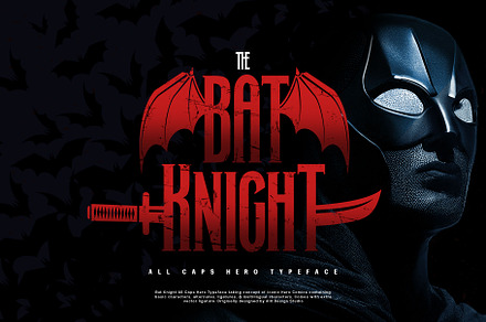 Bat Knight Typeface, a Font by alit design