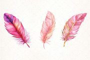Feathers of Style, Flamingo Feathers, an Illustration by Pixels.Craft (Thumbnail 2 of 7)