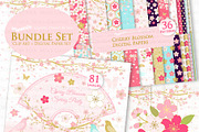 Cherry Blossom, Japanese Sakura, an Illustration by Mia's Graphic Design (Thumbnail 2 of 9)
