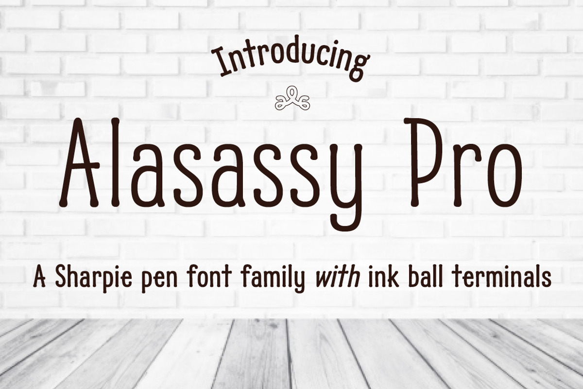 Alasassy Pro, a Sans Serif Font by Leksen Design (Photo 1 of 6)