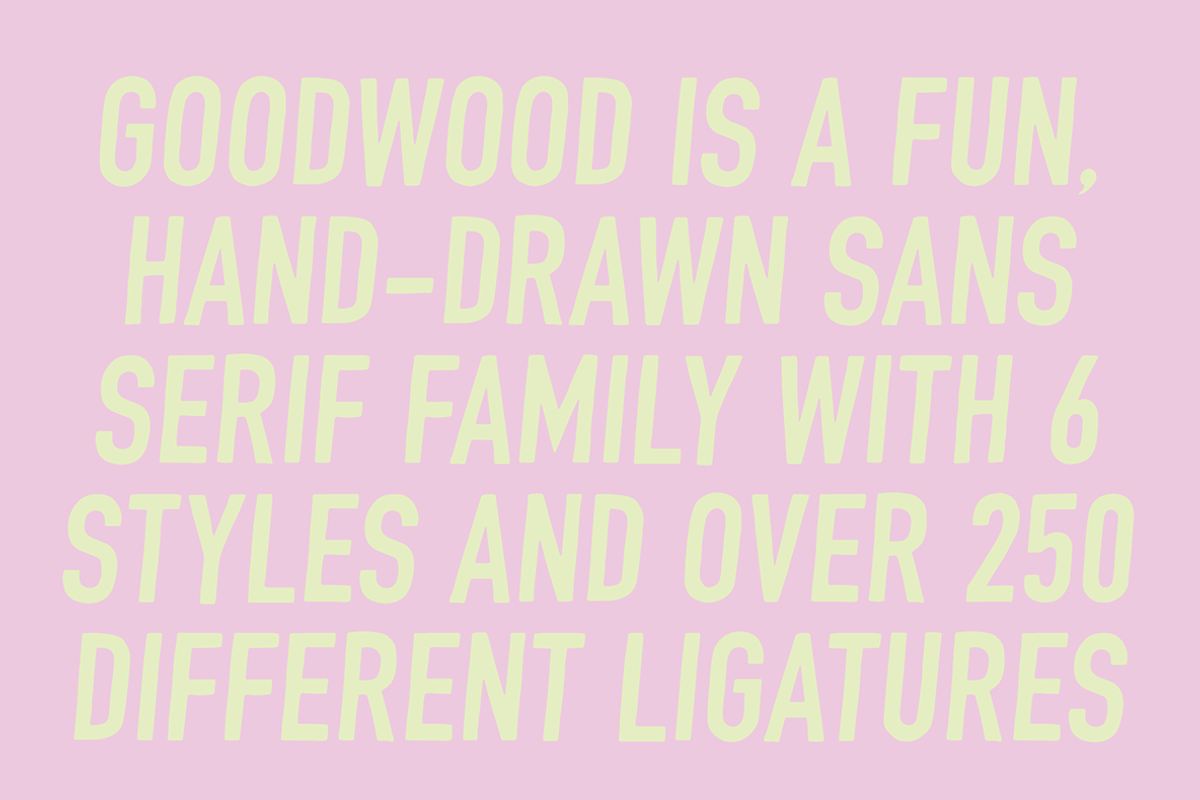Goodwood Sans Serif Font Family, a Sans Serif Font by Up Up Creative (Photo 2 of 16)