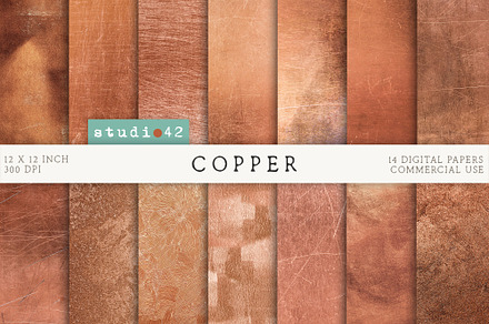 Antique copper textures