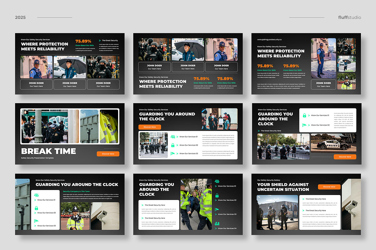 Security & Safety Keynote Template, a Presentation Template by fluffstudio (Photo 3 of 4)