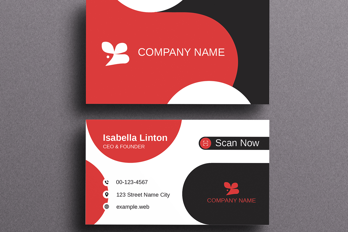 Business Card Template, a Business Card Template by MightyDesign (Photo 3 of 6)