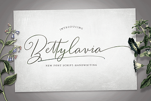 Bettylavia//Wedding Font