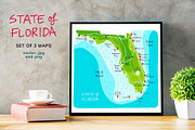 Florida maps, an Education Illustration by Illustrationsforteachers (Thumbnail 4 of 4)
