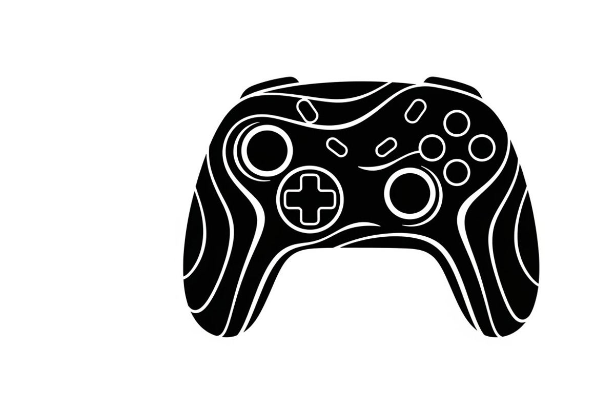 set of gaming controller silhouettes, an Illustration by Amazin_art (Photo 38 of 41)