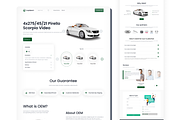 One-page Responsive Car Landing page, a Landing Page Template by Design Lab (Thumbnail 3 of 3)