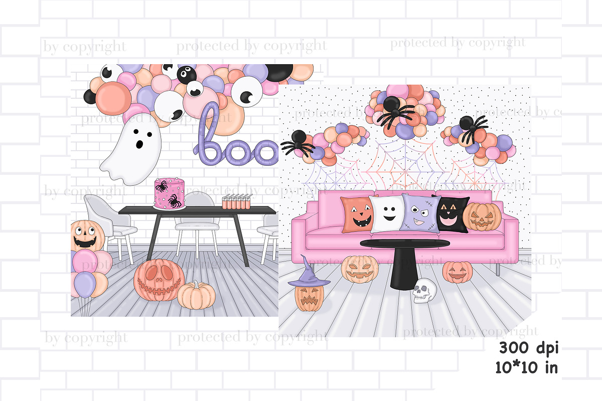 Spooky Scenes, a Seasonal Illustration by GlamArtZhanna (Photo 2 of 3)