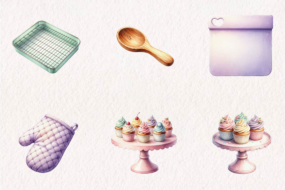 Cute Bakery Clipart, a Seasonal Illustration by CreationArt (Photo 4 of 7)