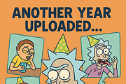 Rick and Morty Birthday Cards Bday, an Illustration by IconValue (Thumbnail 10 of 14)