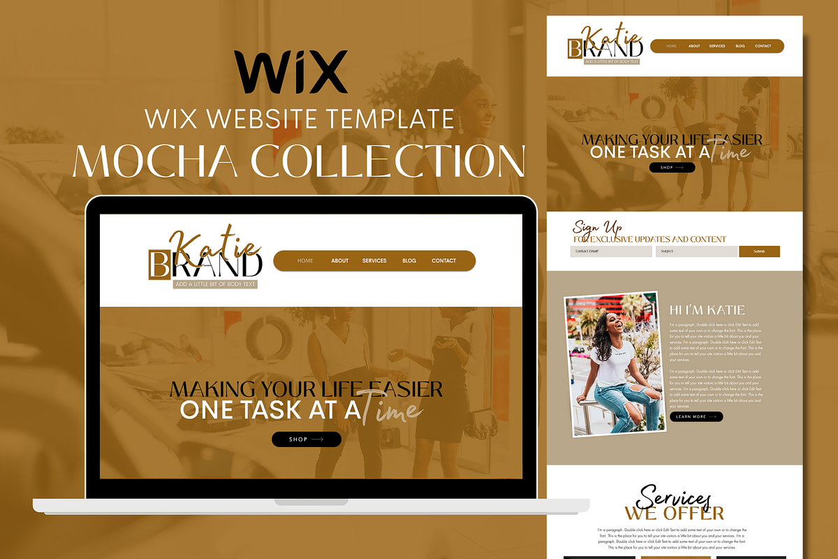 Wix Website Template for Coaches, a Landing Page Template by Launch & Grow Studio