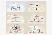24 Decision Making Concepts, a Person Illustration by VectorMine (Thumbnail 2 of 9)