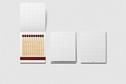 Matchbook Mockup, a Household Mockup by zpackcreative (Thumbnail 4 of 4)