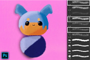 50 photoshop Fur & Texture Brushes, a Brush Add-On by Velo Graphic Studio (Thumbnail 4 of 11)