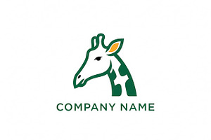 Giraffe Head Logo, a Branding & Logo Template by Logocreative