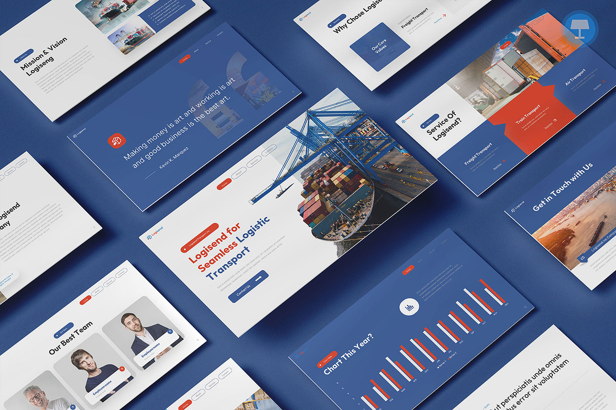 Logisend - Logistic Keynote, a Presentation Template by Pixslides (Photo 1 of 4)