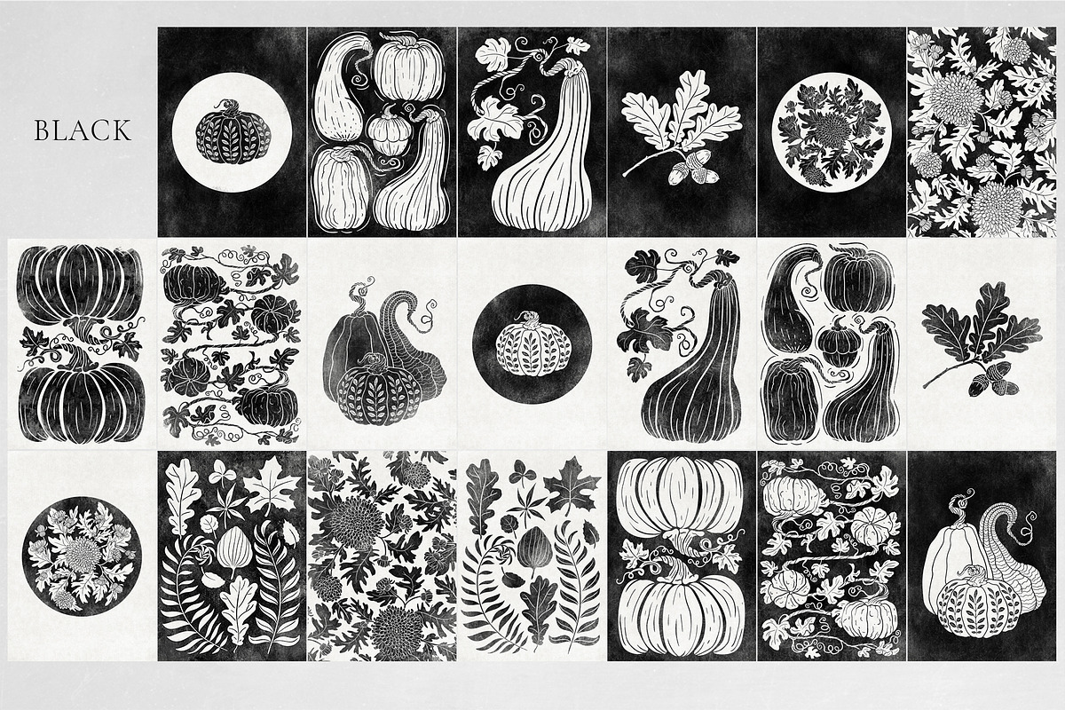 Autumn folk posters, a Wallpaper Graphic by Garden in frame (Photo 6 of 12)