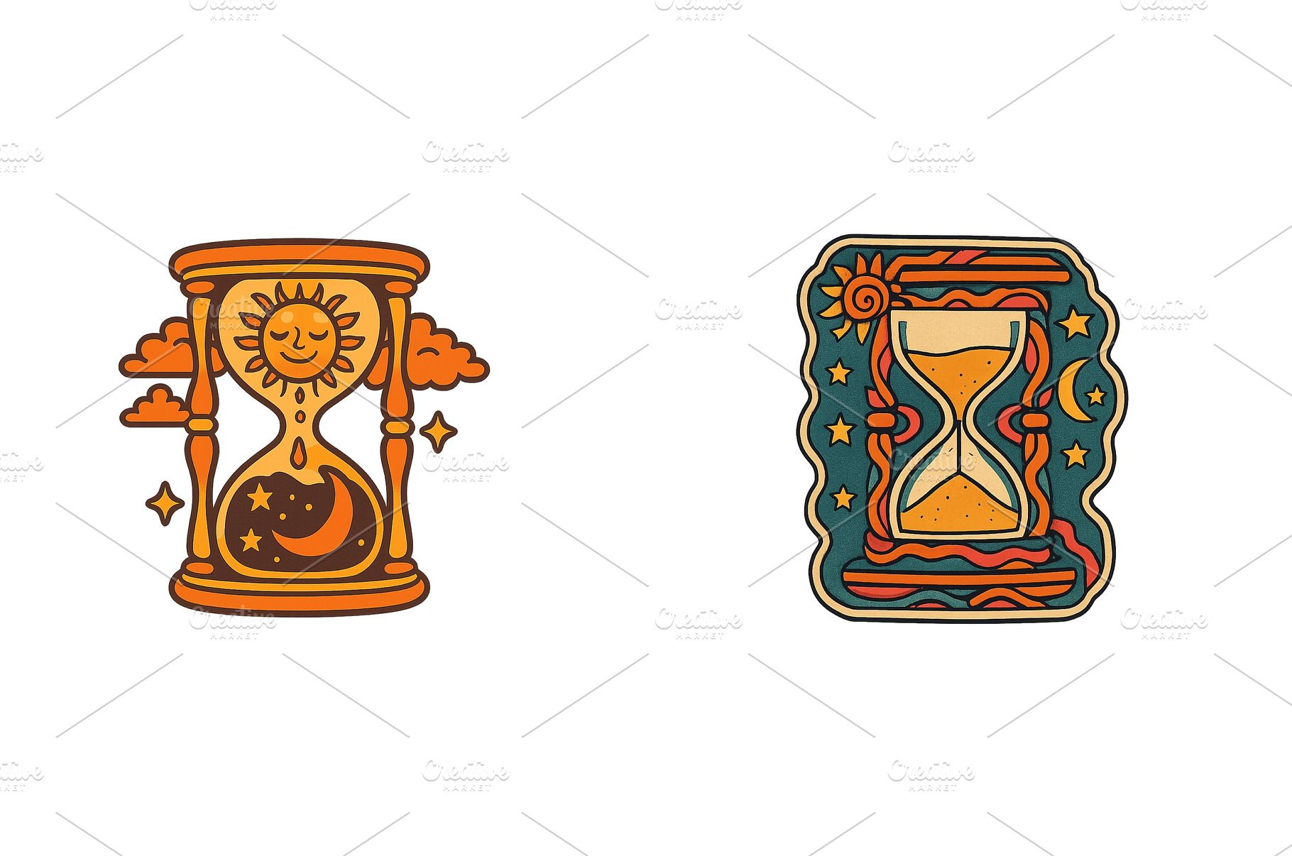 Vintage hourglass designs featuring, an Arts & Entertainment Photo by ZinetroN