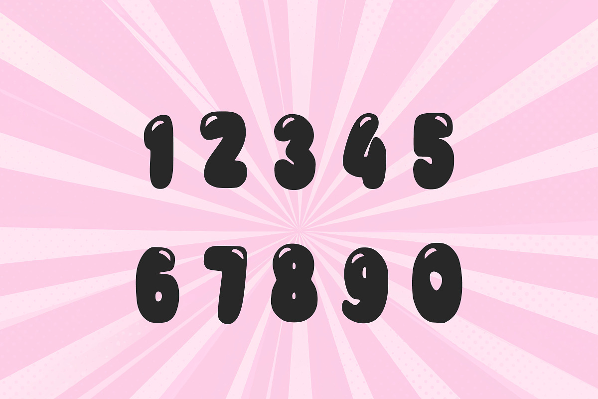 Water Bubble – Cartoon Display Font, a Handwritten Font by Fourteen Letter (Photo 6 of 6)