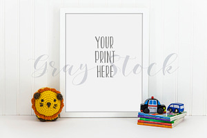 Children's White Frame Mock Up