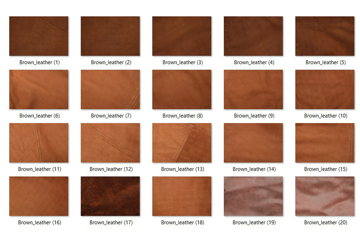 20 Brown Leather Textures, a Texture Graphic by CCPreset (Photo 2 of 2)