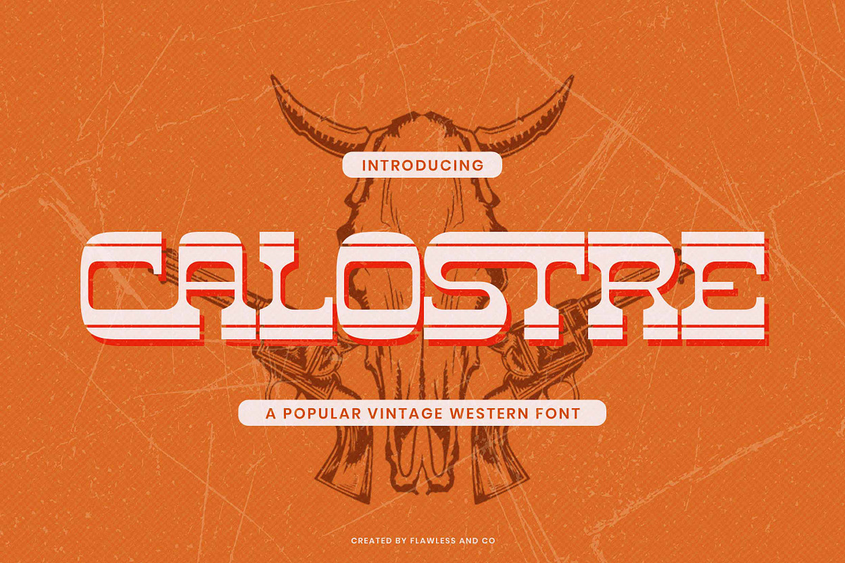 Calostre - Display Vintage Font, a Font by Flawless And Co (Photo 1 of 10)