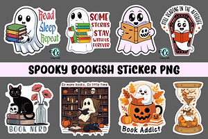 Book Lovers Sticker PNG Bundle