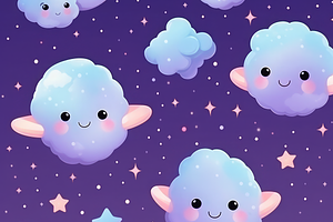 Cute Galaxy Pattern