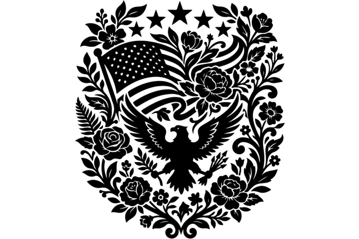 Patriotic Military Emblem Vintage, an Object Graphic by Gfx_Store (Photo 11 of 16)