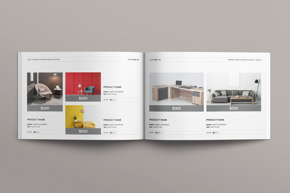 Minimal Product Catalog Layout, a Brochure Template by E-Type (Photo 4 of 7)