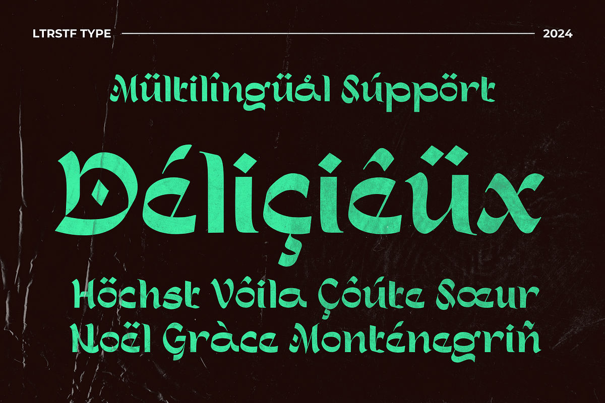 BLACKROSES, a Blackletter Font by LetterStuff Typefoundry (Photo 5 of 8)