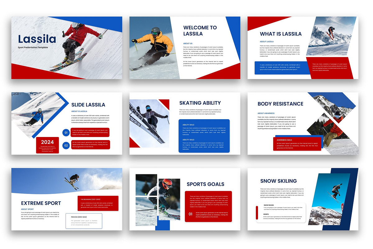 Lassila– Sport PowerPoint Template, a Presentation Template by kreatifreya (Photo 2 of 5)