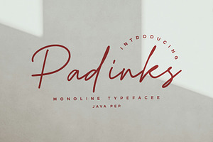 Padinks / Monoline Typeface
