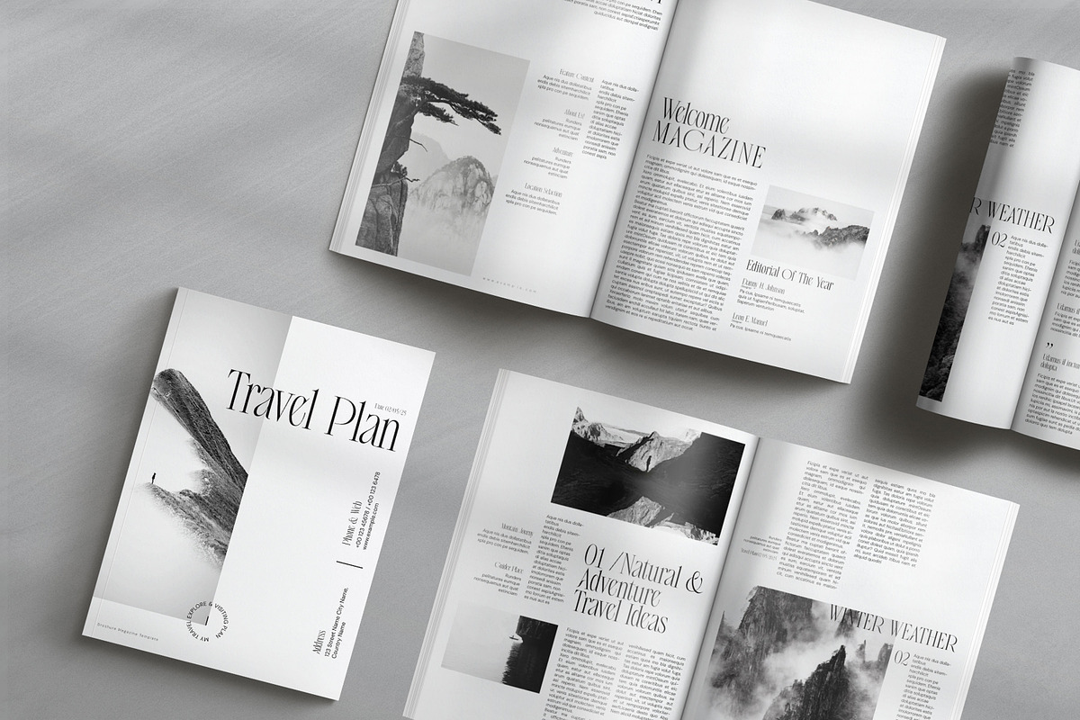 Travel Photography Brochure Template, a Brochure Template by Creatiya Type (Photo 7 of 10)