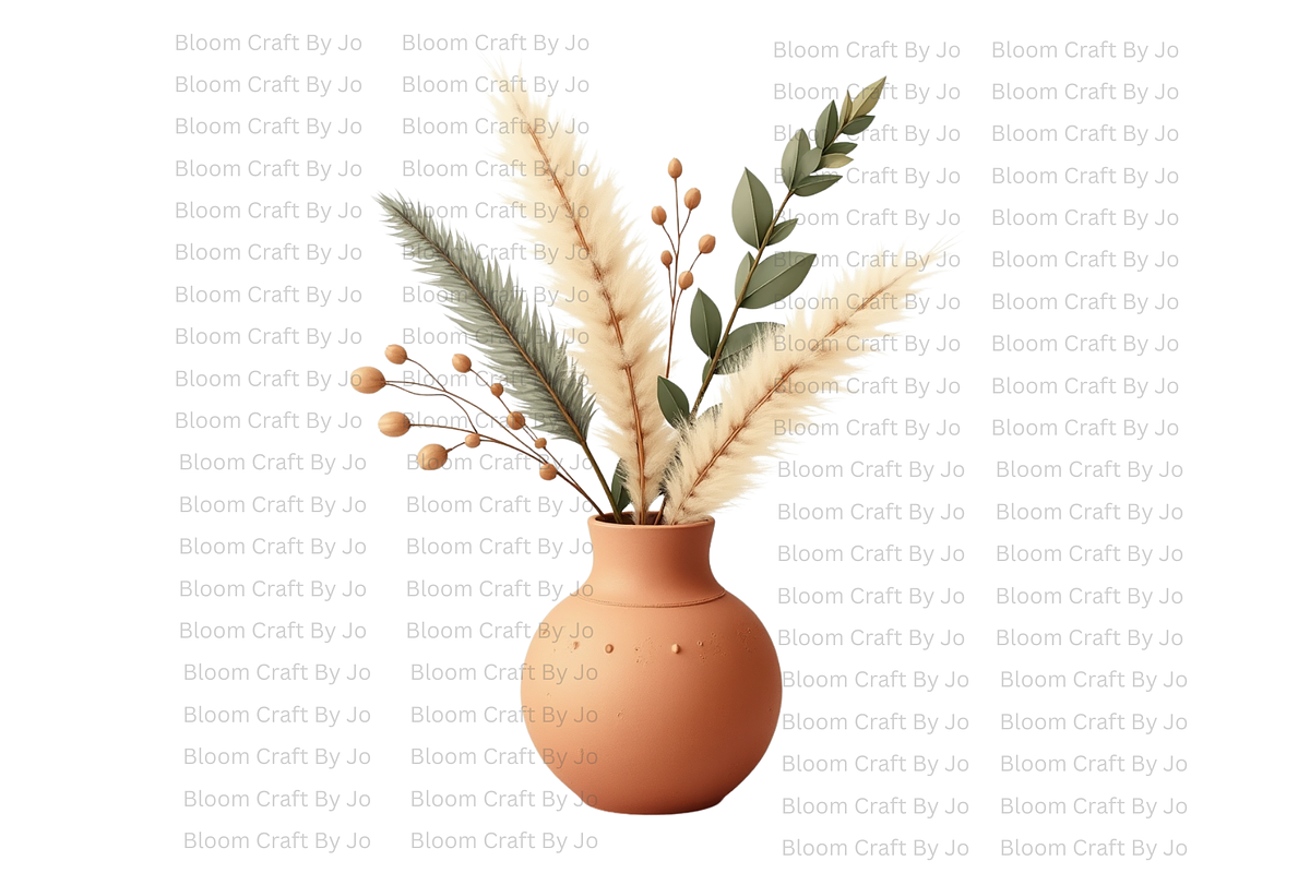 Minimalist Flower Vase - Terracotta, a Decorative Illustration by Bloom Craft Creations (Photo 1 of 10)