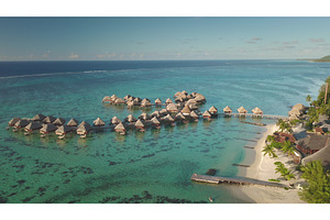 Luxurious overwater bungalows, an Architecture Photo by Goinyk